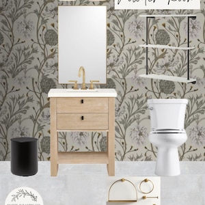 Salle d'eau design chic avec option de téléchargement instantané