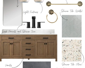 Luxury Interior Design for Your Master Bathroom: Easy E-Design & Digital Download