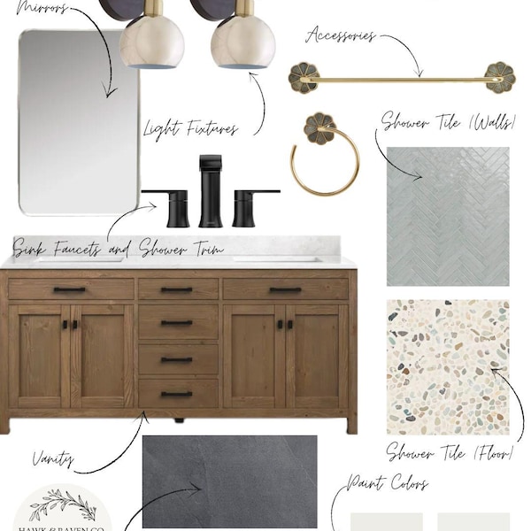 Luxury Interior Design for Your Master Bathroom: Easy E-Design & Digital Download