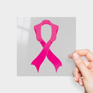 Niepowtarzalna naklejka Breast Cancer Awareness Ribbon, która wyróżnia się na tle innych. Pokaż swoje wsparcie dzięki jej wizualnej atrakcyjności i projektowi.