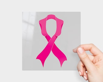 Unique Breast Cancer Awareness Ribbon decal sticker that stands out from the rest. Show your support with its visual appeal and design.