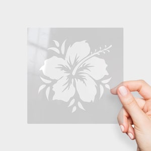 Sticker Hawaiian Flower voor je auto, laptop of wat dan ook! Uniek door mij ontworpen voor een uitgebalanceerde en mooie look en feel.
