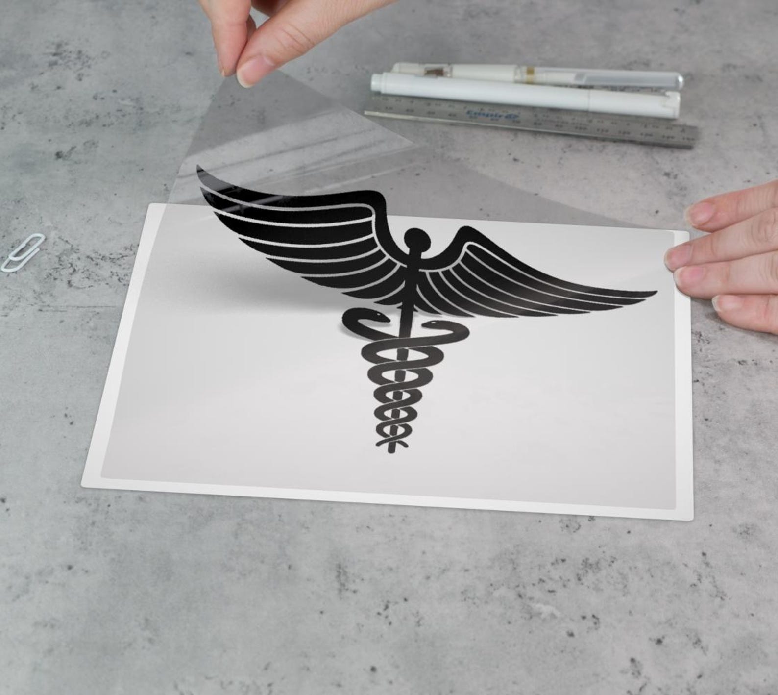 Doctor Window Decal 3 Sizes Medical Symbol BLACK Decal for Nurses, Doctors or Anyone in the ...