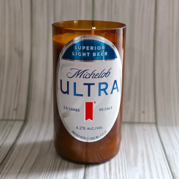 Ultra Michelob Beer Bottle Candle Gift