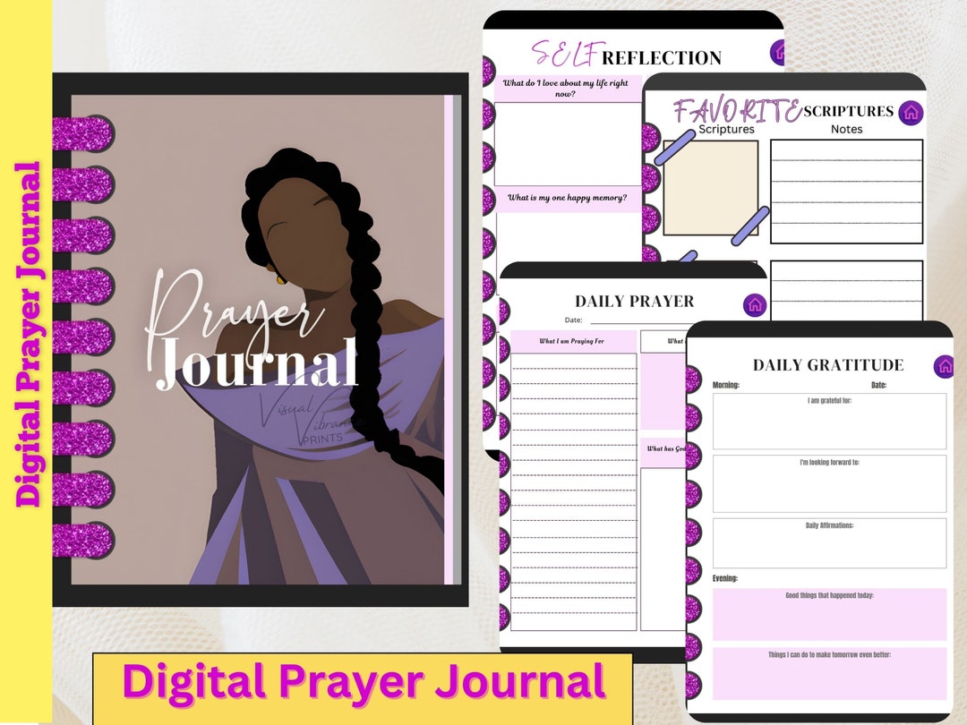 Digital Prayer Journal for Black Women: Goodnotes Planner (instant ...