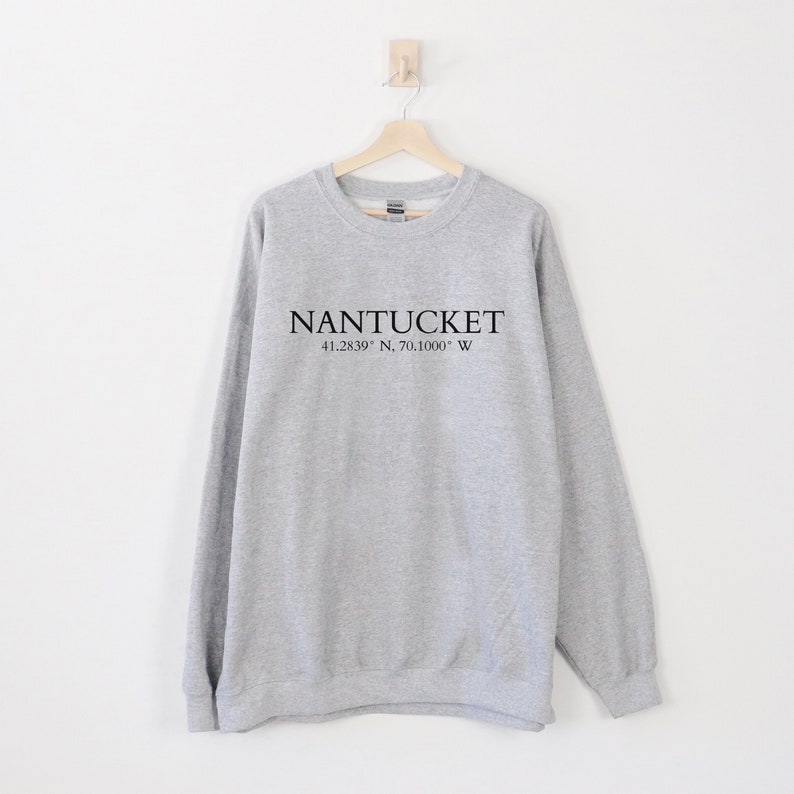 Retro Nantucket Fishing Sweatshirt - Vintage Massachusetts Apparel, Unisex Fit, 8.5 Oz Crewneck