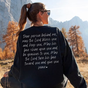 Lord Bless You and Keep You, Dear Person Behind Me Crewneck, Dear Person Behind Me Jesus, Dear Person Behind Me sweatshirt, aesthetic hoodie