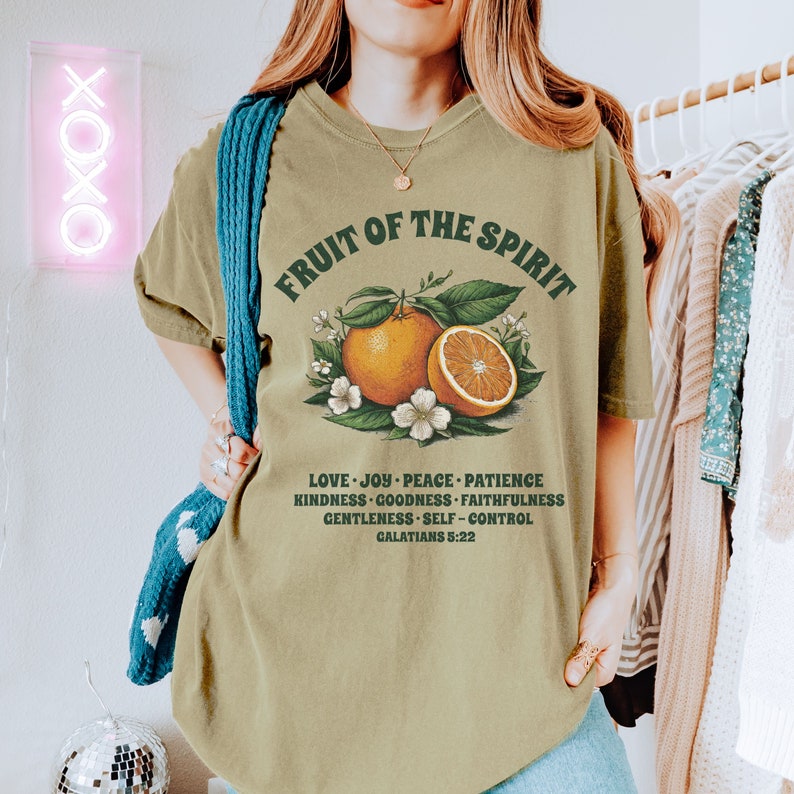 Fruit of the Spirit Shirt Bible Verse T Shirt Christian Themed T-shirts ...