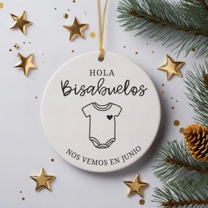 Hola Abuelitos, Hola Abuela, Spanish Hi Grandma Grandpa, Pregnancy Reveal to Grandparents,Spanish Pregnancy Announcement, Futuros Abuelitos