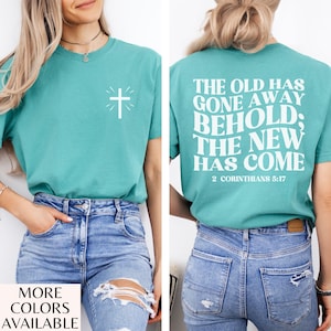 Comfort Colors Christian Shirt, Jesus Shirt, Christian Adult Baptism Gift, Washed by the Water Baptism Shirt,Baptism Shirt For Women And Men