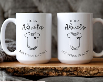 Abuela Pregnancy Announcement, Abuelitos Pregnancy Announcement, Spanish Pregnancy Announcement, Anuncio de Embarazo para Abuelos