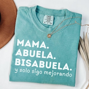 Mama Abuela Bisabuela Shirt, Bisabuela Pregnancy Announcement, Gift For Great-Grandma, Regalo Para Bisabuela, Mother's Day Gift