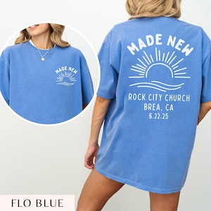 Comfort Colors Christian Baptism Shirt, Christian Adult Baptism Gift, Washed by the Water Baptism Shirt, Baptism Shirt For Women And Men