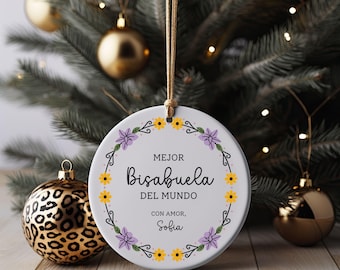Bisabuelos Ornament, Regalos Para Abuela, La Mejor Abuela Del Mundo, Dia De La Abuela, Abuela Gifts, Cici Gift, Abuela Birthday