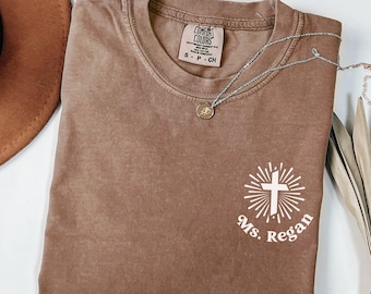 Comfort Colors Christian Teacher Shirt, Personalized Christian Teacher Gifts, Christian Teacher Apparel, Sunday School Teacher