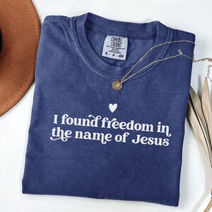 Comfort Colors Christian Shirt, Jesus Shirt, Christian Adult Baptism Gift, Washed by the Water Baptism Shirt,Baptism Shirt For Women And Men