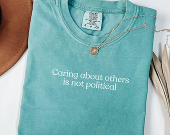Comfort Colors® Compassion TShirt, Liberty and Justice For All Shirts, Human Rights TShirt, Resist Shirt, Pro Immigration Shirt