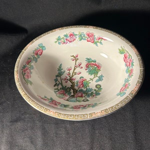 Vintage John Maddock and Sons Indian Tree Oval Serving Bowl, England
