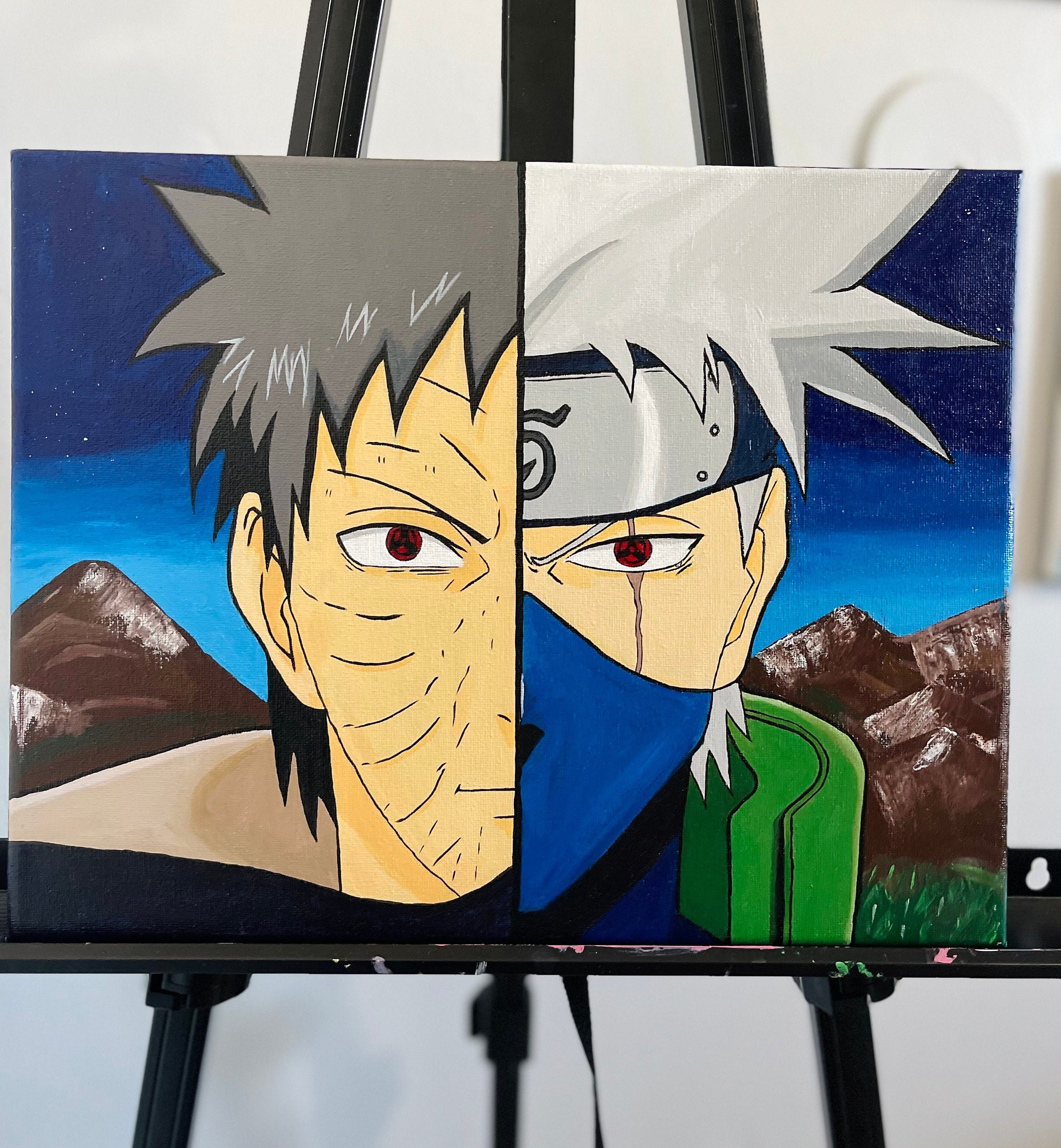 SYLSBAZGYS Wall Art Modular Kakashi Hatake Anime Painting Naruto