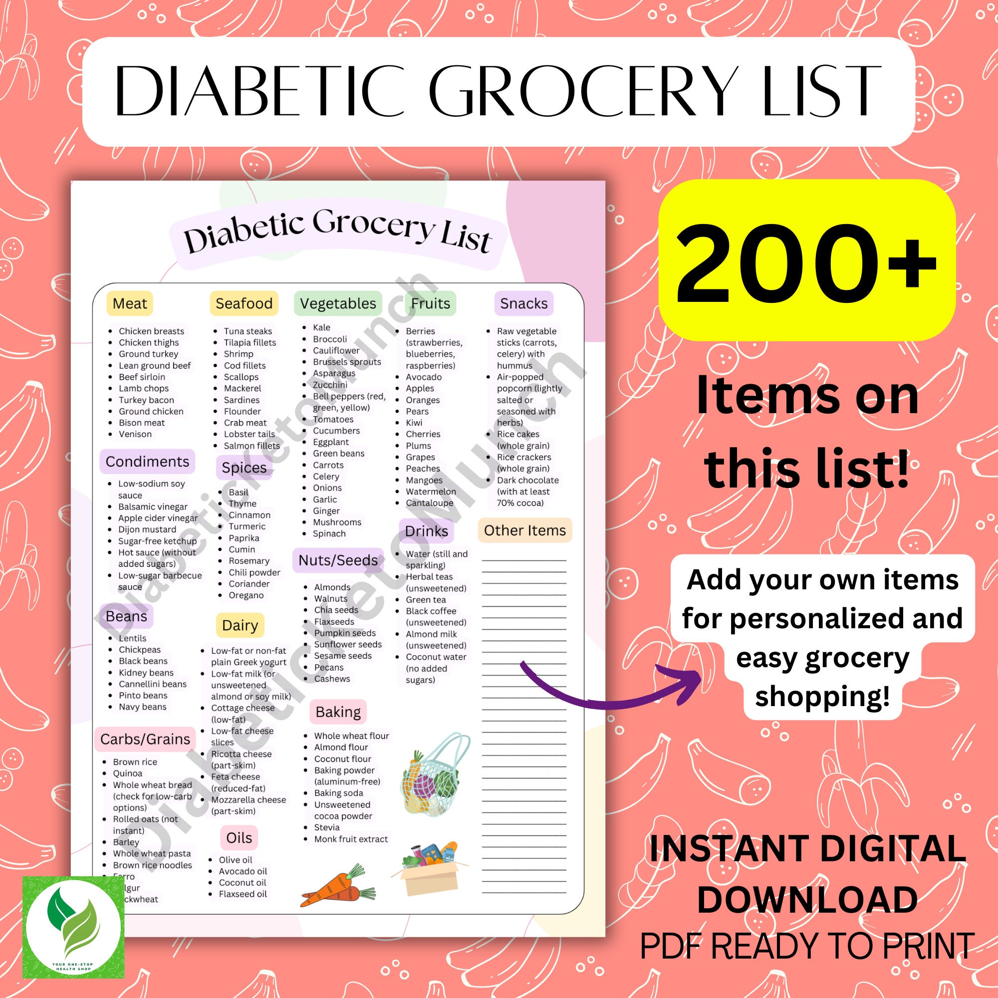 Diabetic Grocery List PDF Diabetic Food List Printable Blood Sugar Log diabetic-grocery-list-pdf-diabetic-food-list-printable-blood-sugar-log