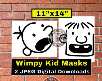 Wimpy Digital Download 11x14 - Includes Two JPEG files - great for parties, costumes, and decorations