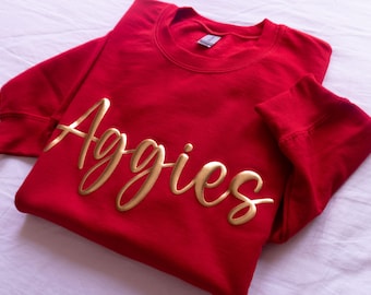 Custom Puff Print Sports Shirt, Puff Print Team Name Shirt, Embossed, Custom School Mascot, Puff School Sports, Sports Shirt, Mascot Shirt