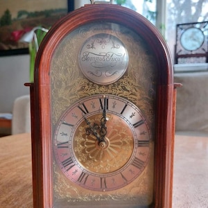 Wuba Warmink Tempus fugit table clock mantel clock 8 day