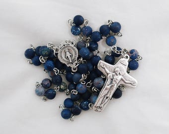 Refuge of Sinners | Catholic Rosary | Stella Maris | Star of the Sea | Sorrowful Mother | Miraculous Medal | Blue stones