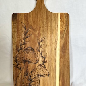 Botanical Theme Acacia Cutting Boards