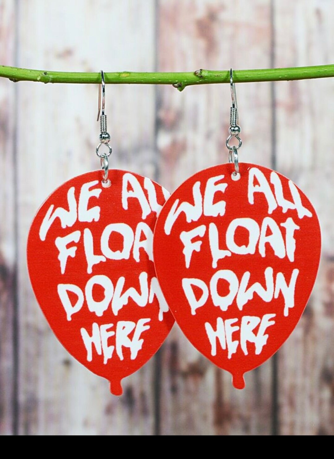 IT Red Balloon Earrings - Etsy