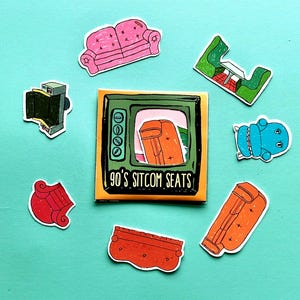 90's Sitcom Seat Stickers