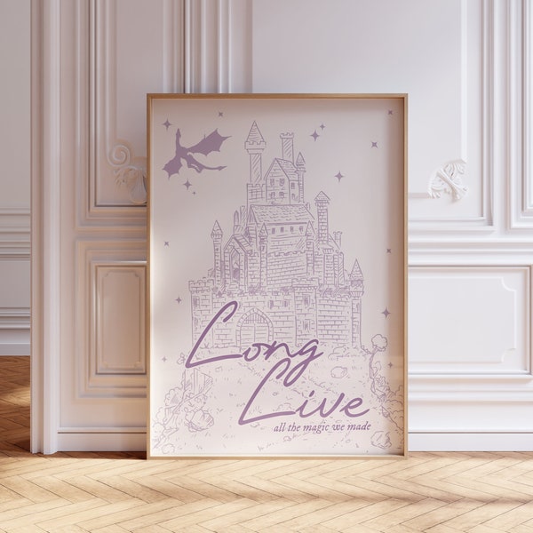 Long Live | V4 | Digital Download, Taylor Speak Now Poster, Long Live Lyric Wall Art, Swiftie Gift, Speak Now Gallery Wall, Teen Girl Room