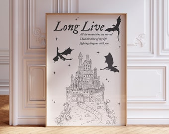 Long Live | Taylor Swift | Lyric Illustration | Poster