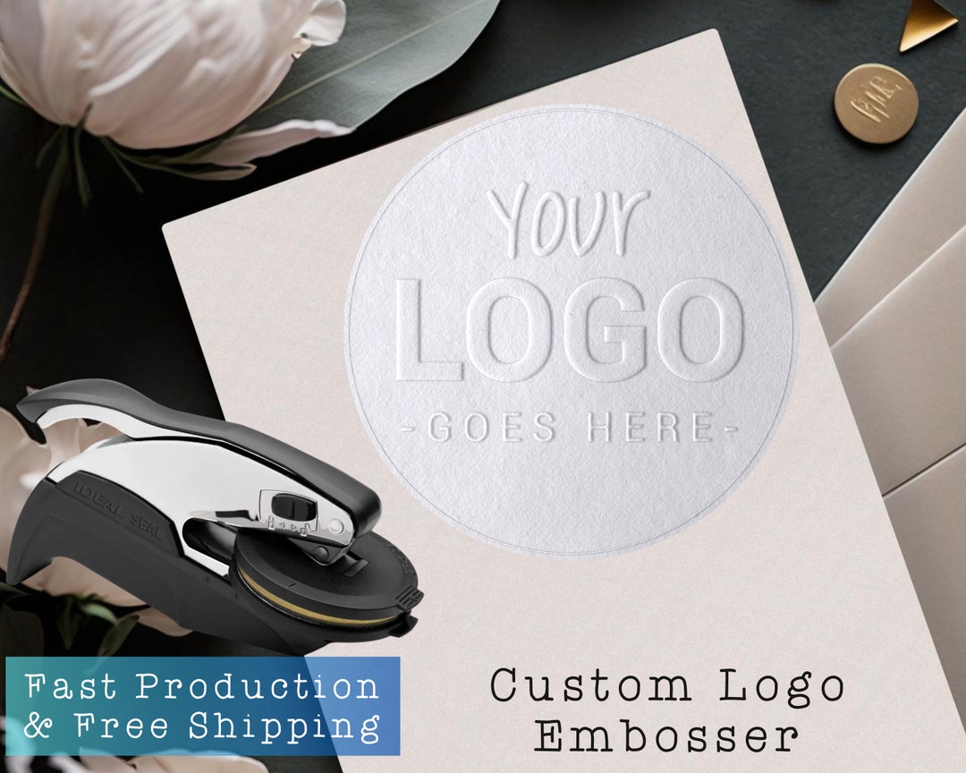 CUSTOM LOGO EMBOSSER Logo Seal Embosser Company Logo Embosser Design
