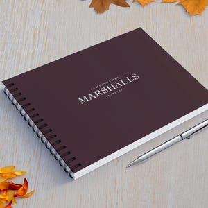 Wedding Guest Book | Modern Calligraphy Elegant Wedding Guest Books | Blank Or College