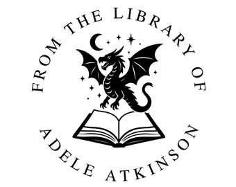 Custom Library Stamp – Personalized Book Embosser, Gift for Readers