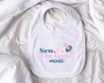 Personalized Baby Bib: Soft Polyester Fleece, Custom Name