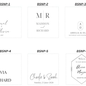 Pode incluir: Seis designs diferentes de cart&otilde;es de guardar a data do casamento com v&aacute;rias fontes e estilos. Os designs incluem nomes como Daniel e Olivia, Madison e Richard, Amelia e Oliver, Olivia e Richard, Charlie e Sarah e Olivia e Morgan. As datas tamb&eacute;m est&atilde;o inclu&iacute;das em cada design.