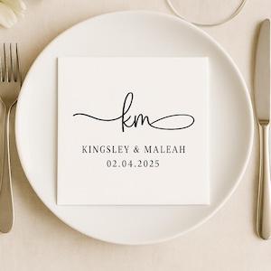Personalized Napkins | Wedding Cocktail Napkins | Rehearsal Dinner Napkins | Anniversary Napkins | Monogram Napkins | Custom Napkins