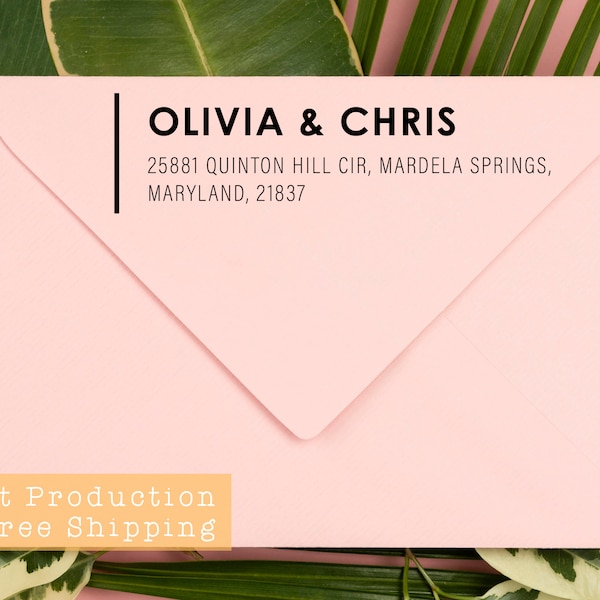 Top Selling Address Stamp | Custom Address Stamp | Personalized Script Address Stamp | Wedding Invite Stamp | Housewarming Gift | 15+ Design