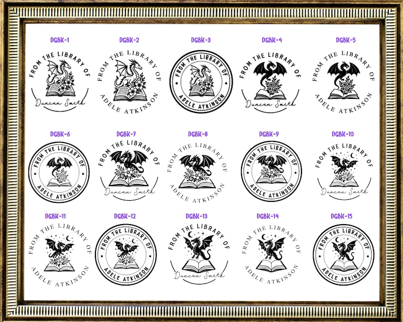 Personalized Book Embosser | Custom From the Library of Book Stamp ...