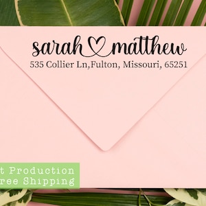 Wedding Return Address Stamp, Personalized Address Stamp, Self Inking Address Stamp, Save the Date, Housewarming Gift, Family Stamp, Modern