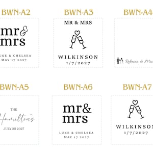 Personalized Wedding Napkins | Custom Napkins | Wedding Reception Napkins | Cocktail Napkins | Rehearsal Dinner | Modern Napkins imagem 5