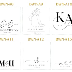 Personalized Wedding Napkins | Custom Napkins | Wedding Reception Napkins | Cocktail Napkins | Rehearsal Dinner | Modern Napkins imagem 9