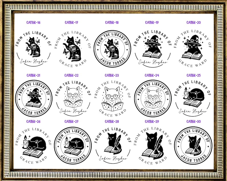 Personalized Book Embosser | Custom From the Library of Book Stamp ...