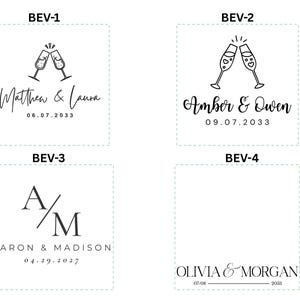 Personalized Wedding Napkins | Custom Napkins | Wedding Reception Napkins | Cocktail Napkins | Rehearsal Dinner | Modern Napkins imagem 3