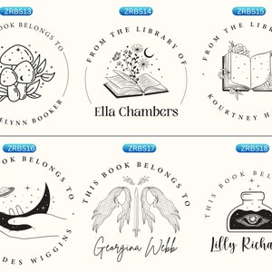 Personalized Book Embosser: Custom Bee Design Library Stamp image 8