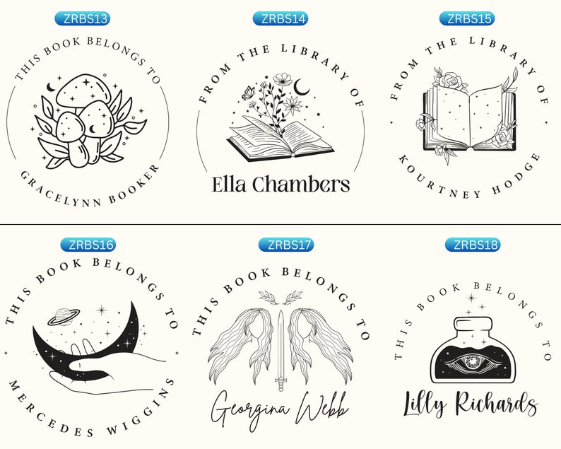 Personalized Book Embosser: Custom Bee Design Library Stamp image 8