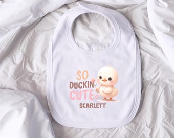Personalized Baby Bib | Soft Polyester Fleece, Baby Shower Gift