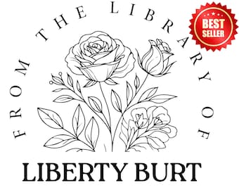 Carimbo de biblioteca personalizado: presente personalizado para amantes de livros